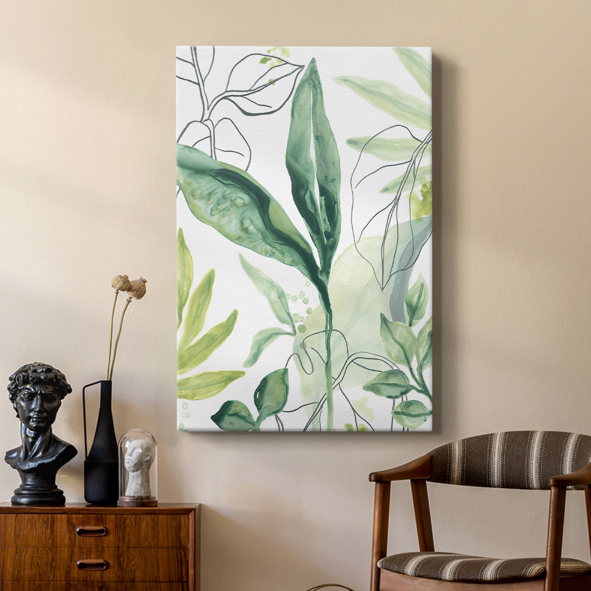 Tropical Palm Chorus IV - Canvas Art Print