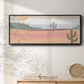Cactus Plateau II - Floater Framed Canvas Print