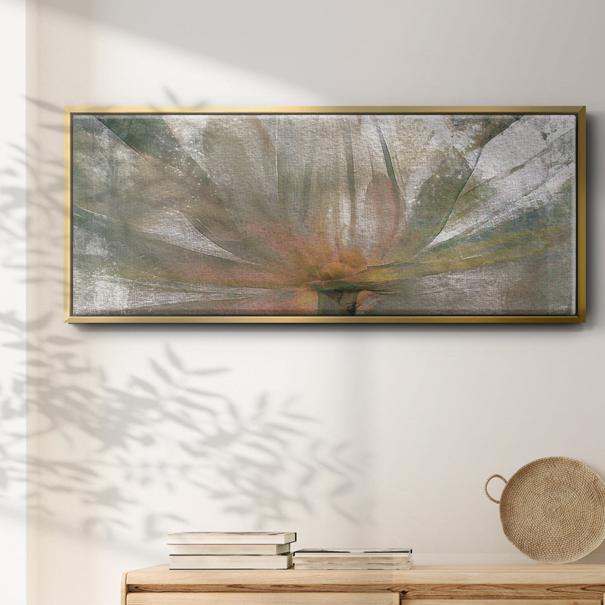Lily Light - Floater Framed Canvas Print