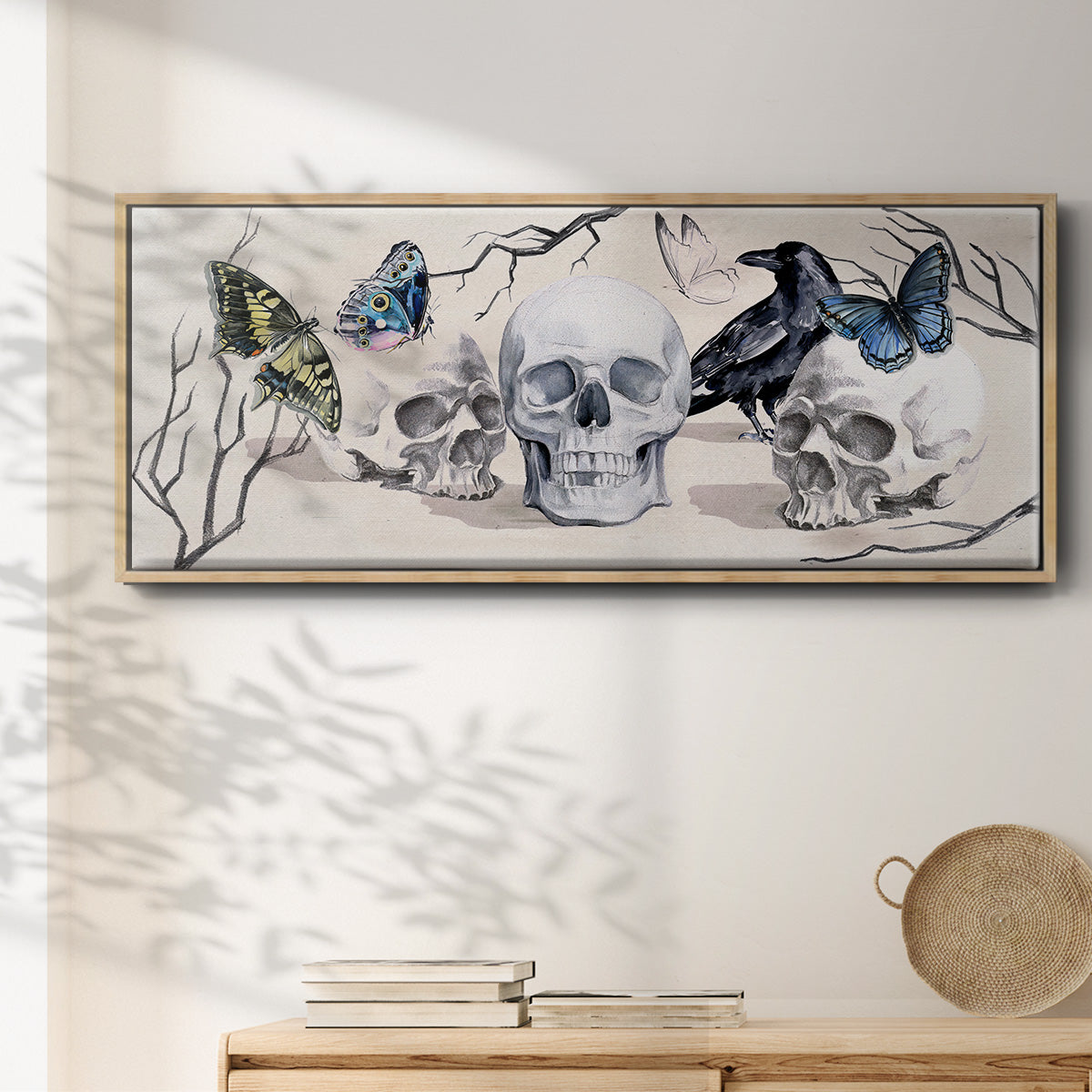 Nevermore Collection D - Floater Framed Canvas Print