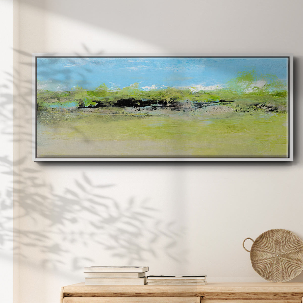 From the Terrace I - Floater Framed Canvas Print