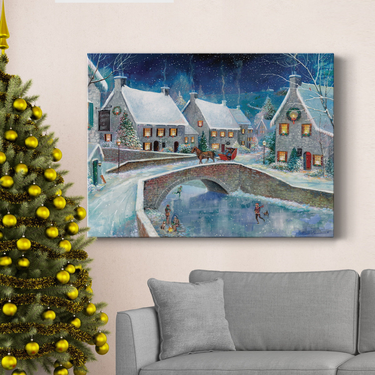 Warm Winter Wonderland - Premium Gallery Wrapped Canvas  - Ready to Hang