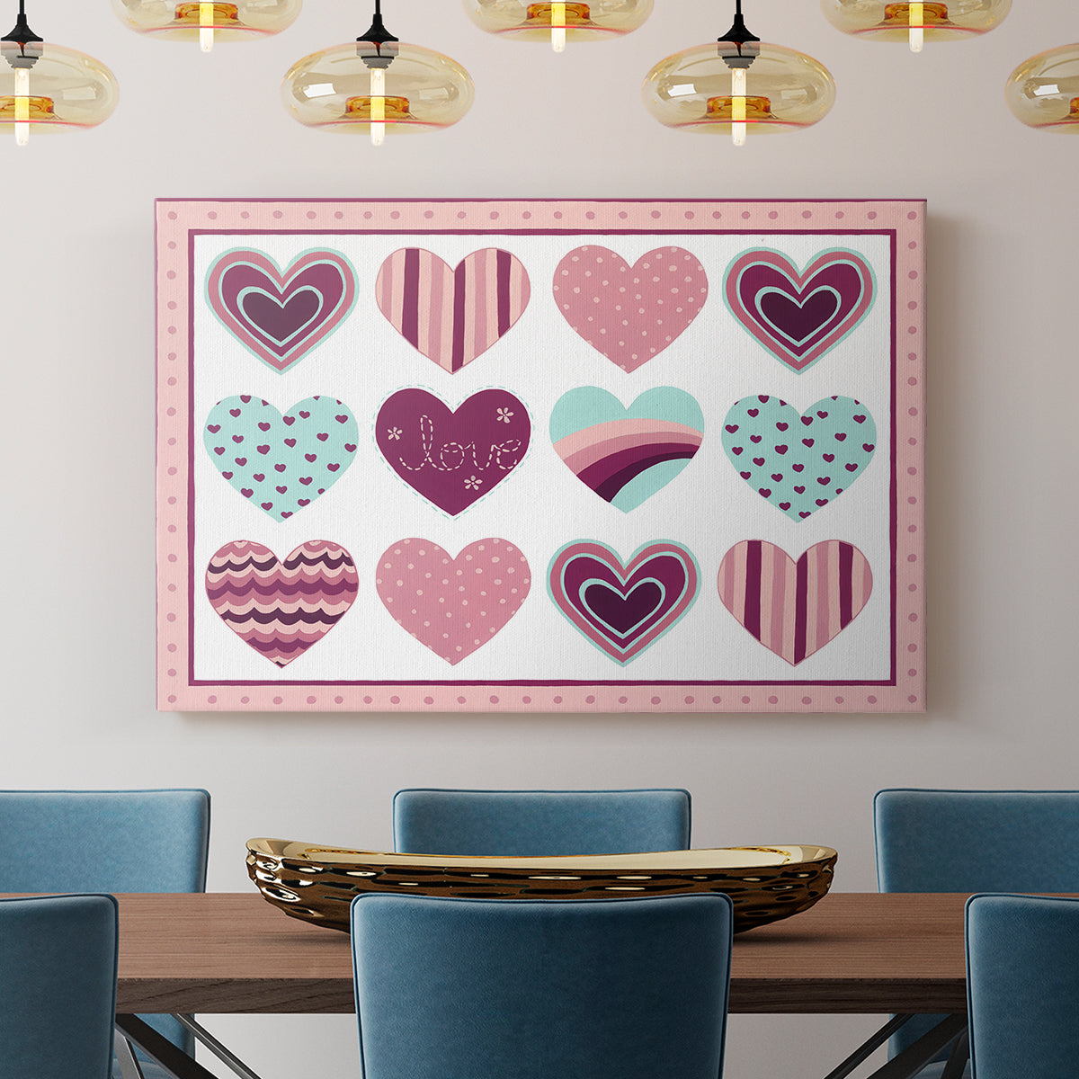 Sweet Valentine Collection A - Canvas Art Print