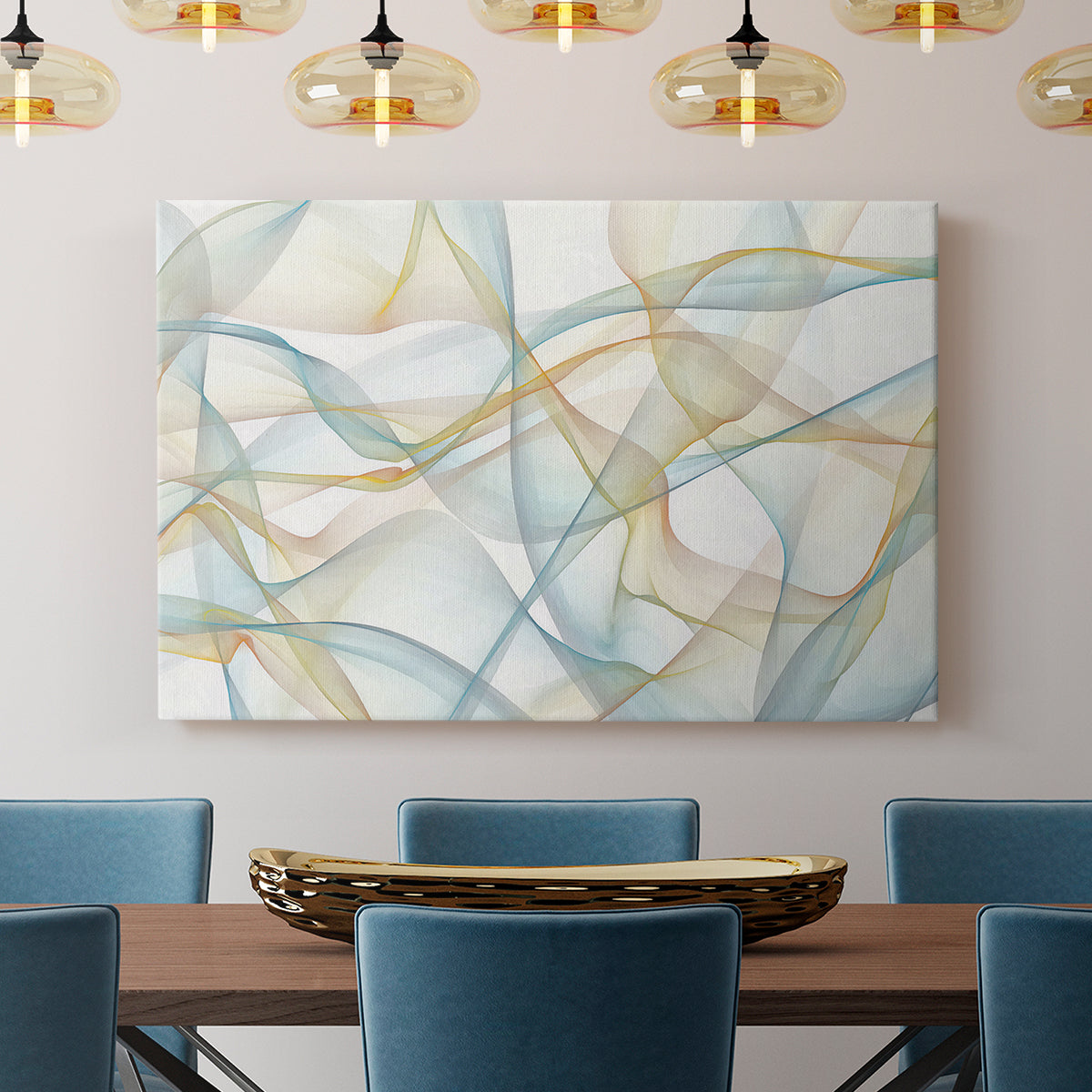 Curves and Waves VI - Canvas Art Print