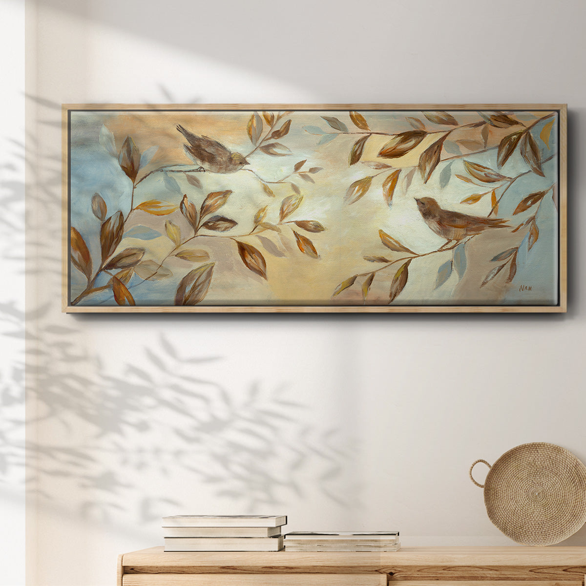 Frosty Morning - Floater Framed Canvas Print