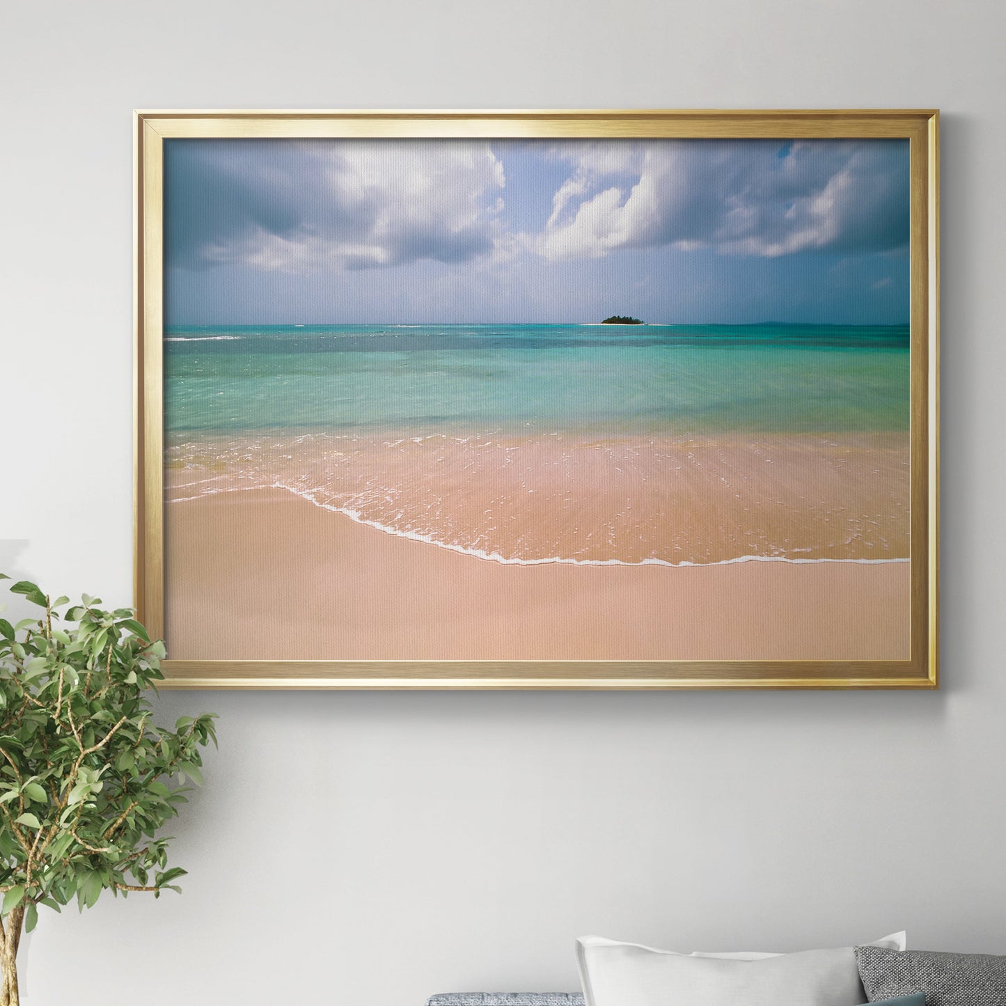 Clear Beach Premium Classic Framed Canvas - Ready to Hang