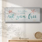 Sea Free - Floater Framed Canvas Print