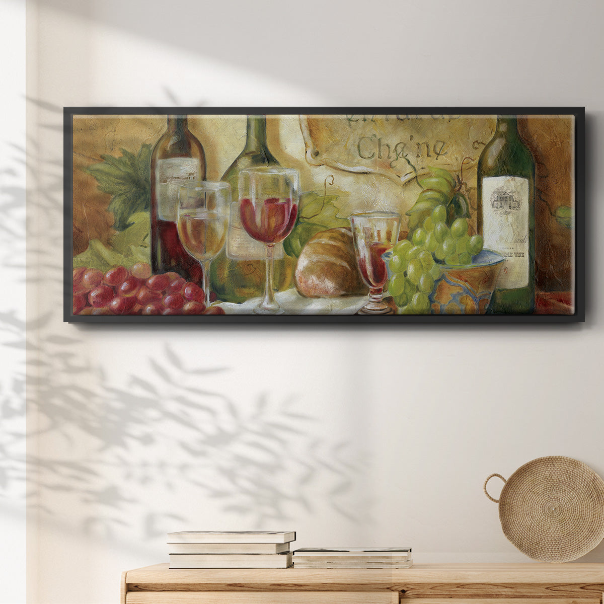 Aged Oak - Floater Framed Canvas Print