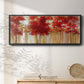 Red Trees - Floater Framed Canvas Print