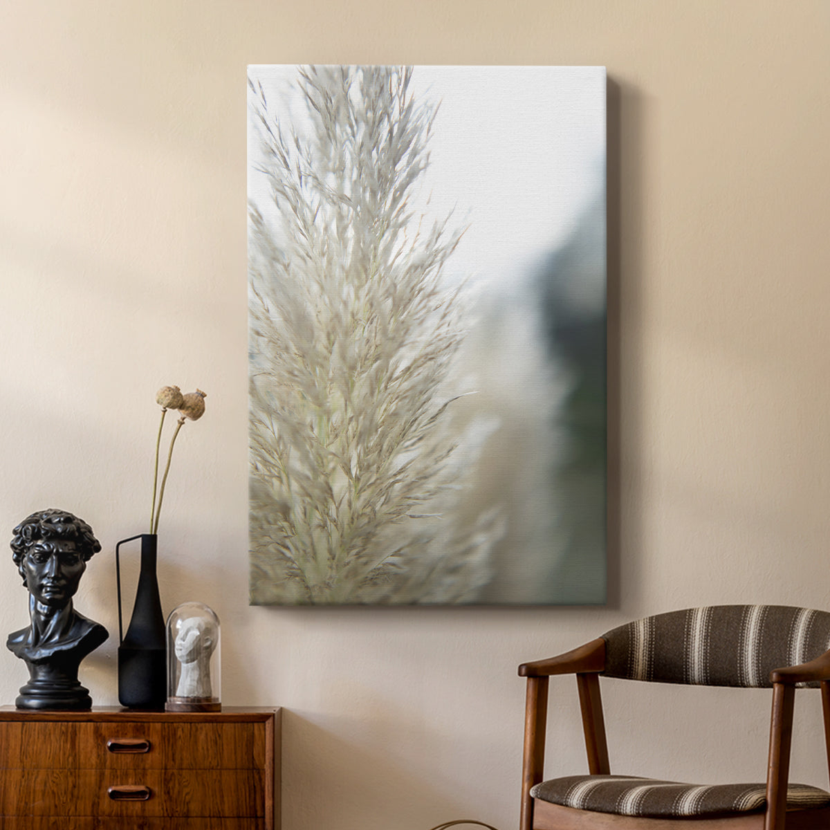 Subtle Grasses IV - Canvas Art Print