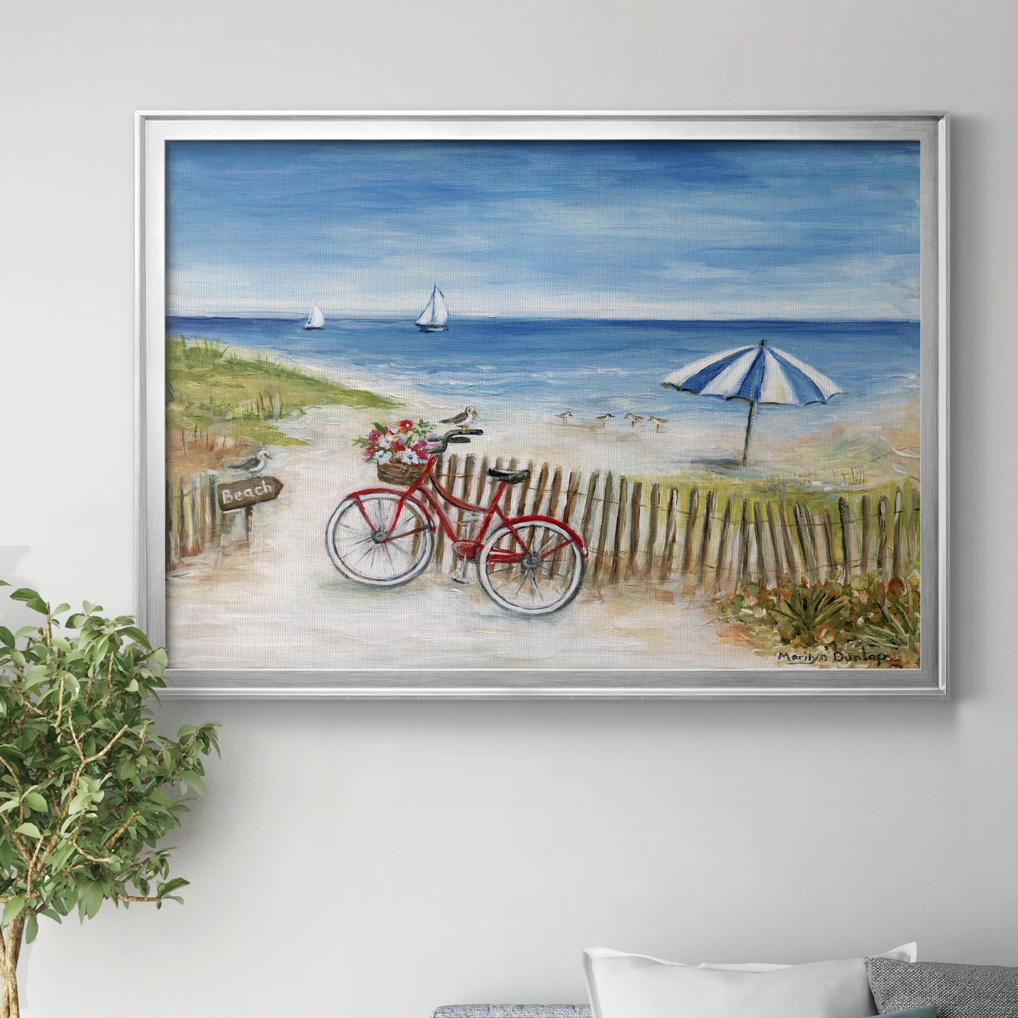 Beach Ride II Premium Classic Framed Canvas - Ready to Hang