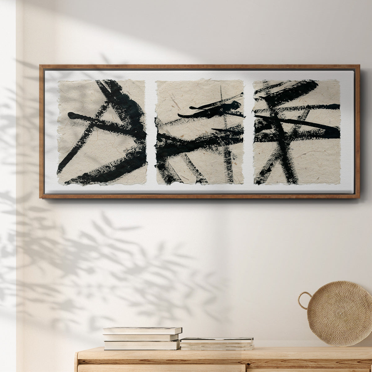 Got Our Lines Crossed - Floater Framed Canvas Print