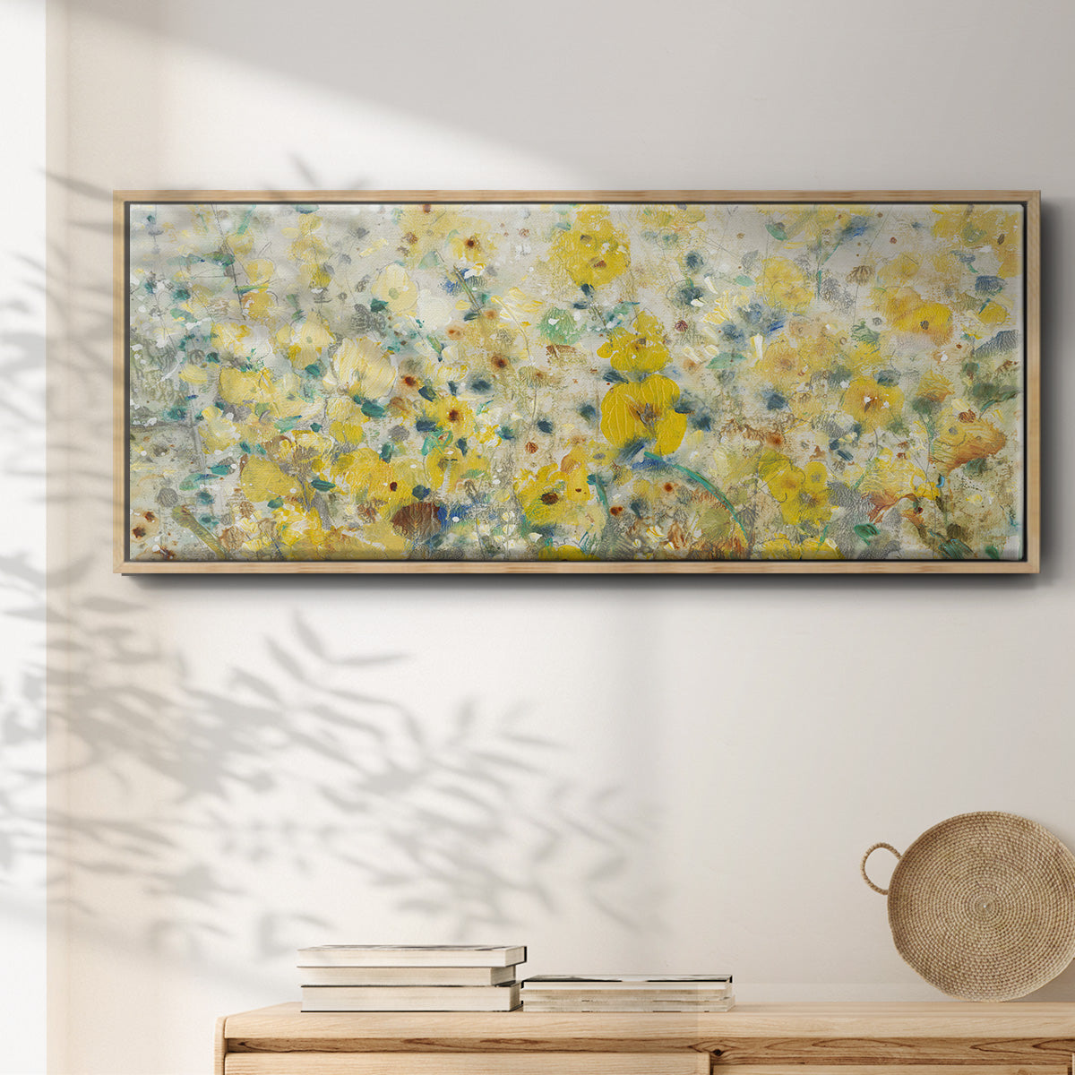Cheerful Garden II - Floater Framed Canvas Print