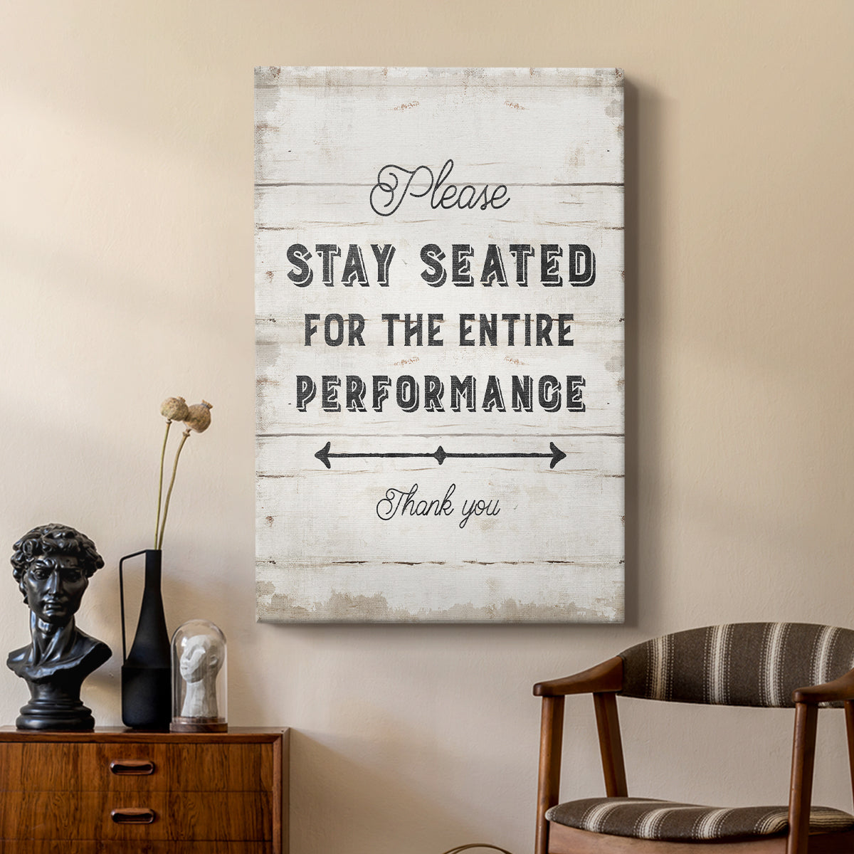 Please Stay Seated - Canvas Art Print