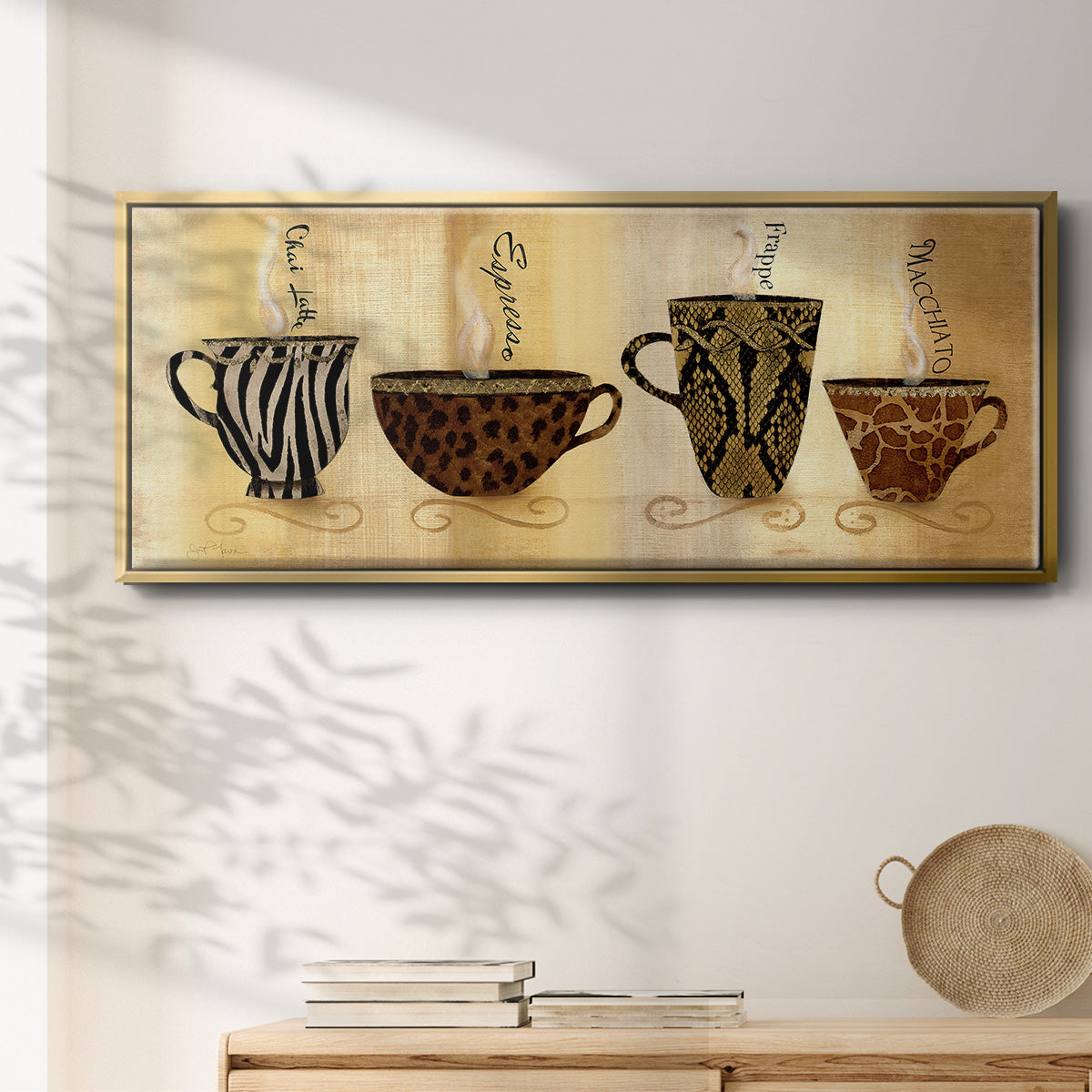 CafÃ© Exotica I - Floater Framed Canvas Print