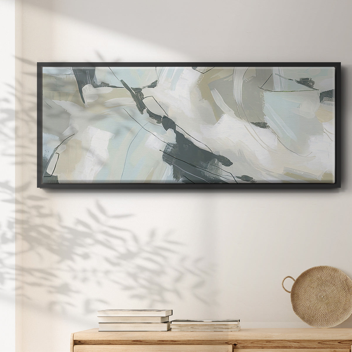 Shadow Cycle V - Floater Framed Canvas Print