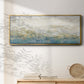 Color Block Horizon - Floater Framed Canvas Print