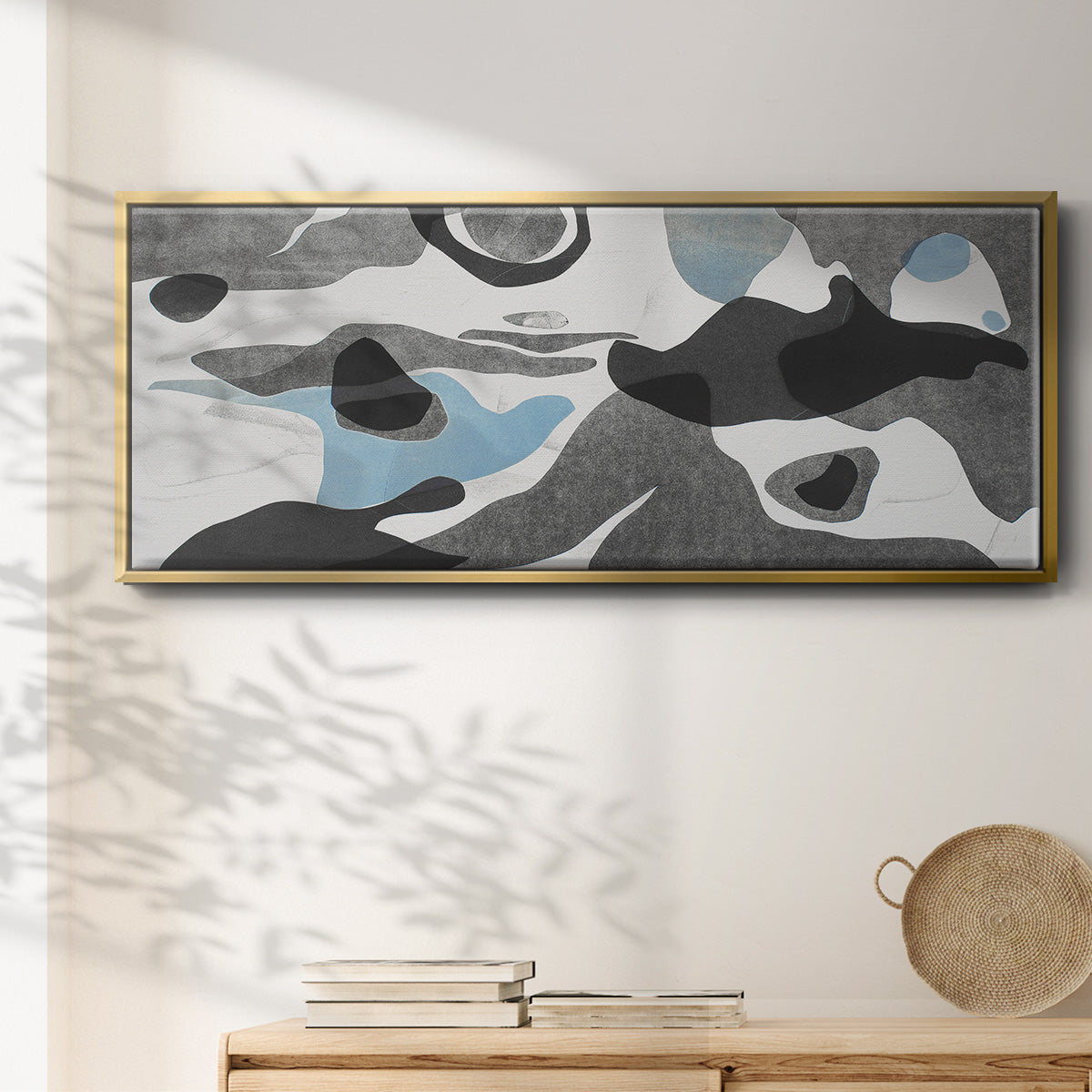 Rivers & Stones III - Floater Framed Canvas Print