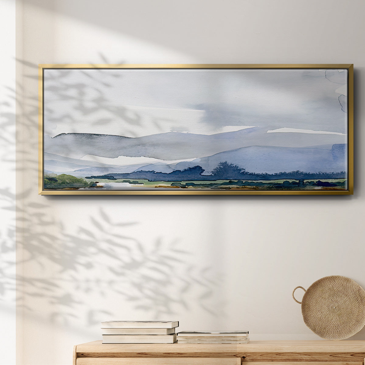 Blue Ridge I - Floater Framed Canvas Print