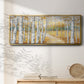 Birch Path I - Floater Framed Canvas Print