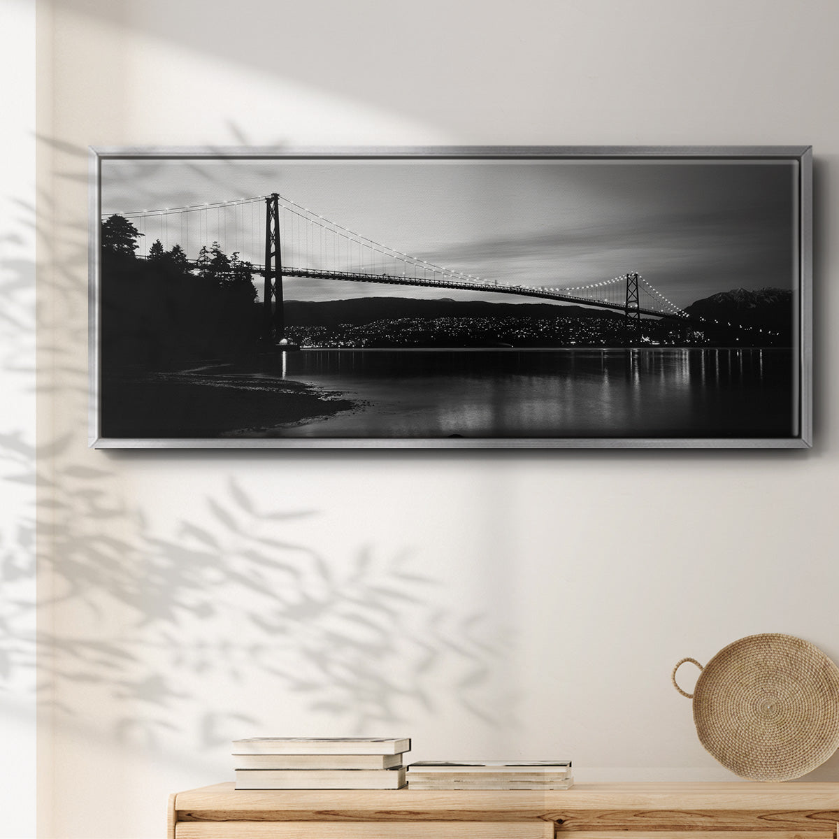 Lions Gate Inlet - Floater Framed Canvas Print