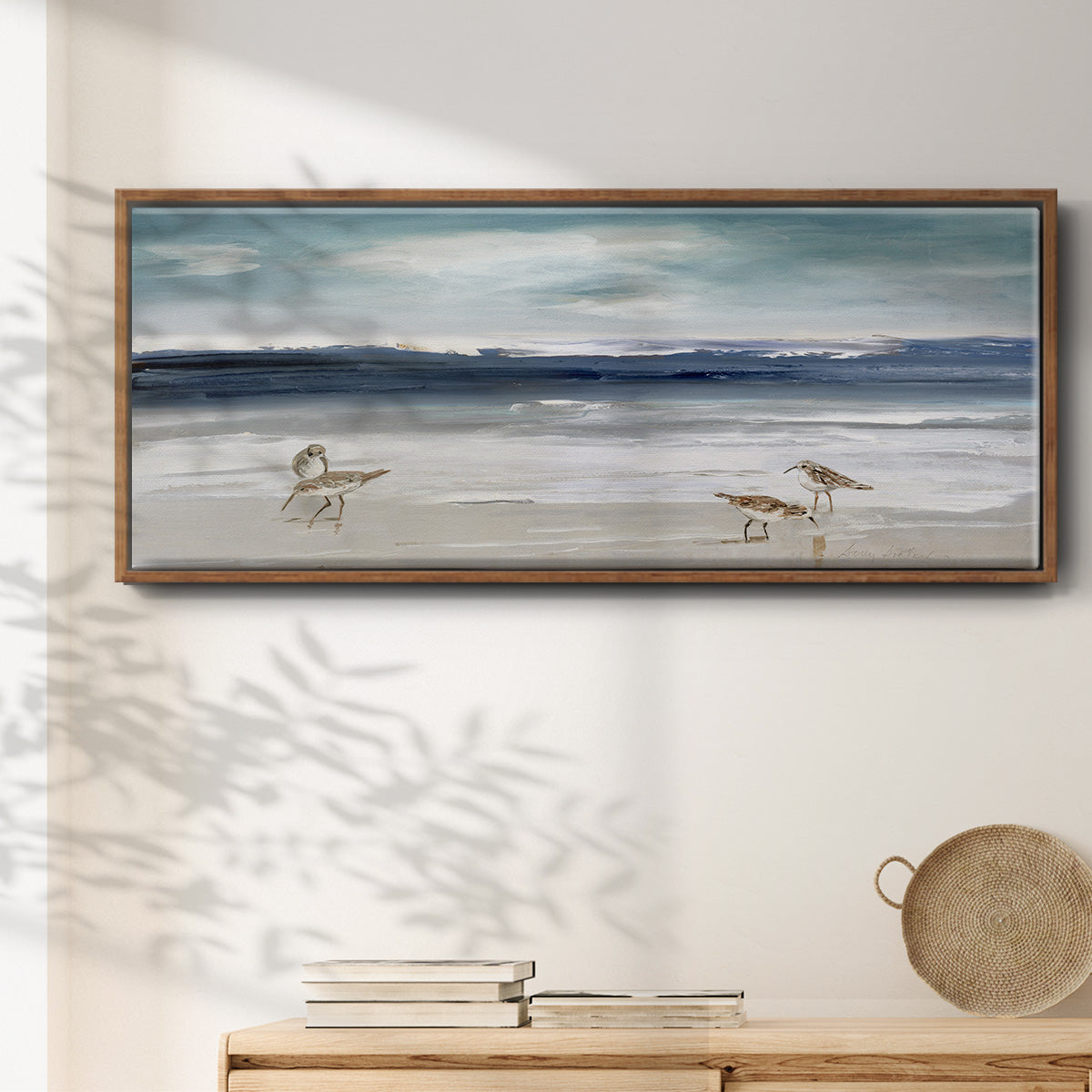 Sandpiper Bay - Floater Framed Canvas Print