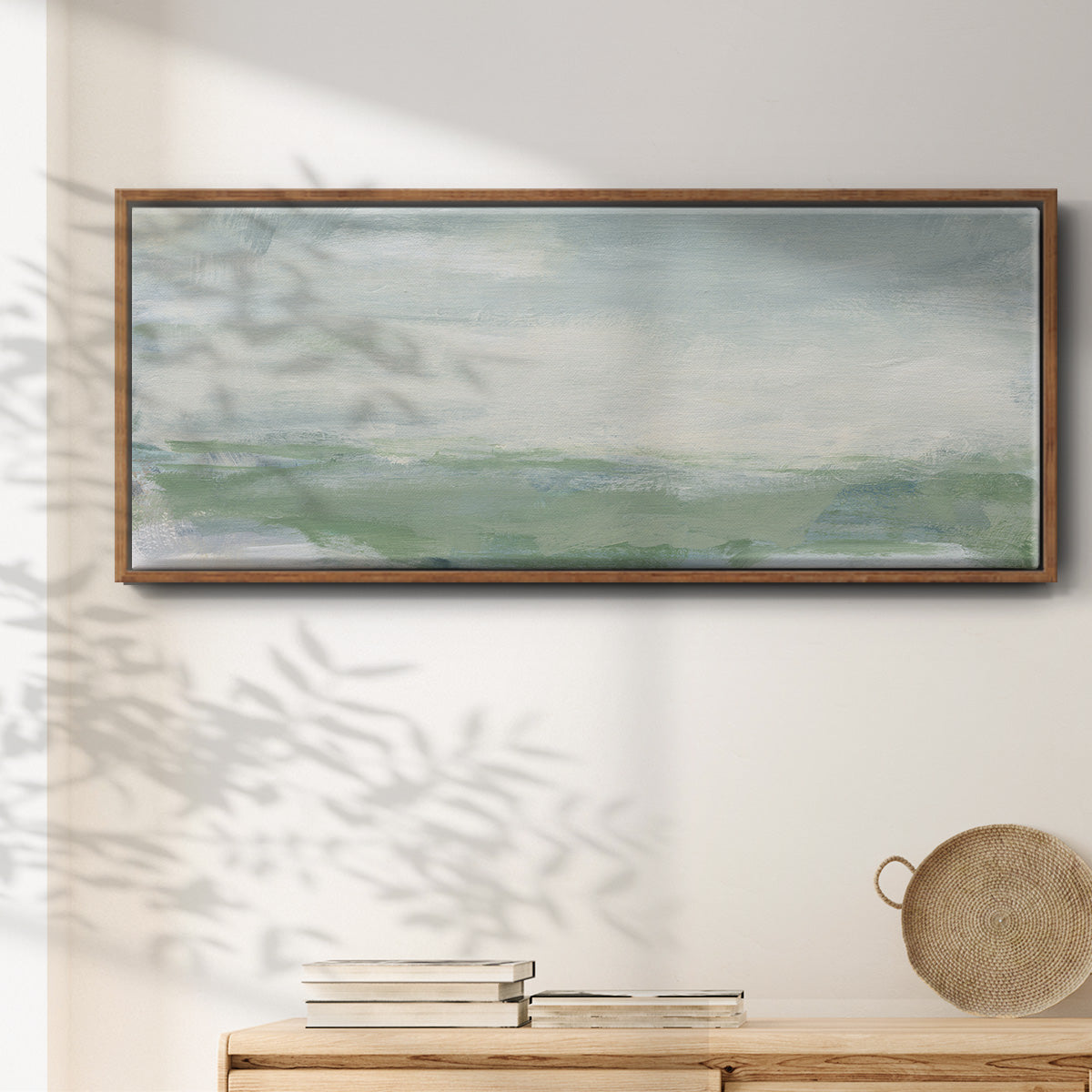 Coastal I - Floater Framed Canvas Print