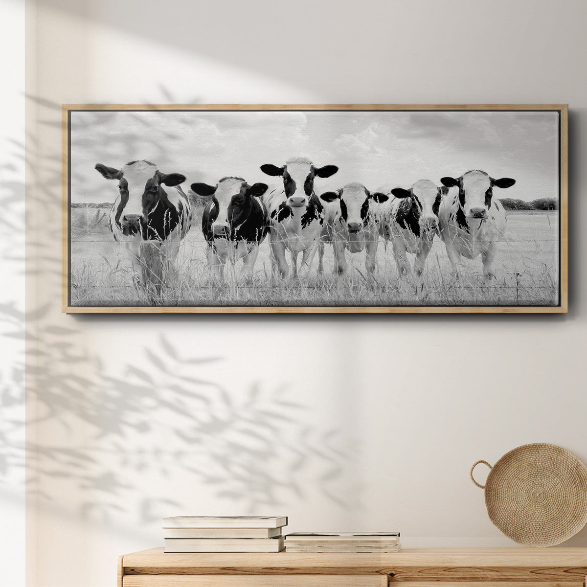Grazing Pasture - Floater Framed Canvas Print