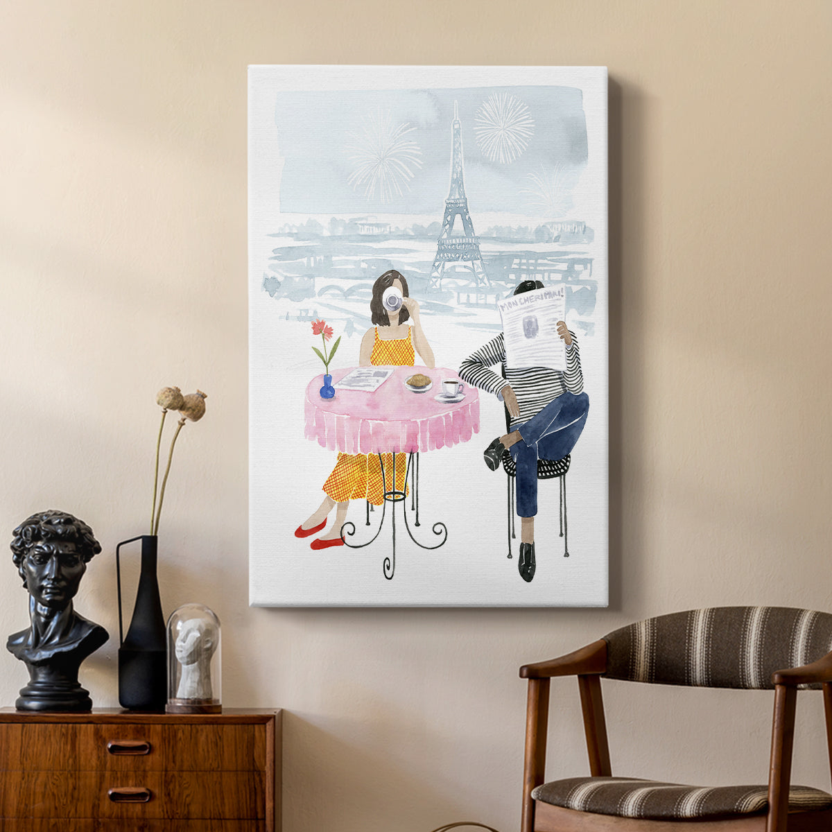 Paris in Love II - Canvas Art Print