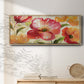 Jardin Rouge - Floater Framed Canvas Print