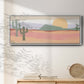 Cactus Plateau I - Floater Framed Canvas Print