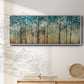 Sunlit Birch Grove - Floater Framed Canvas Print