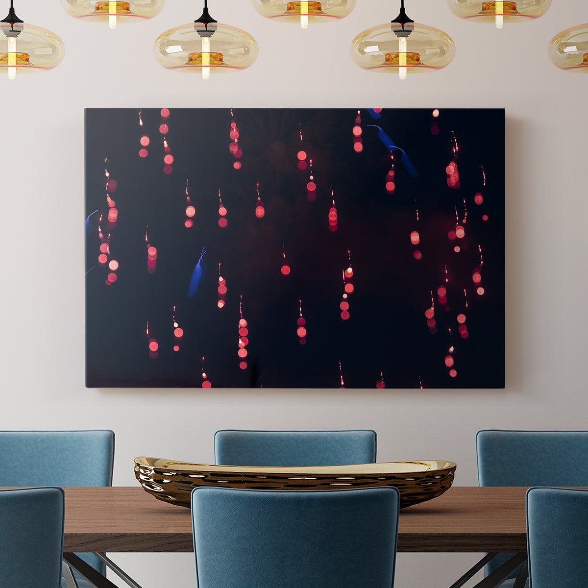 Crimson Constellation - Canvas Art Print