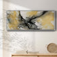 Golden Harmony - Floater Framed Canvas Print