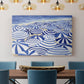 Candy Bowl Prussian Blue - Canvas Art Print