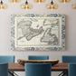 Bordered Map of Canada - Canvas Art Print