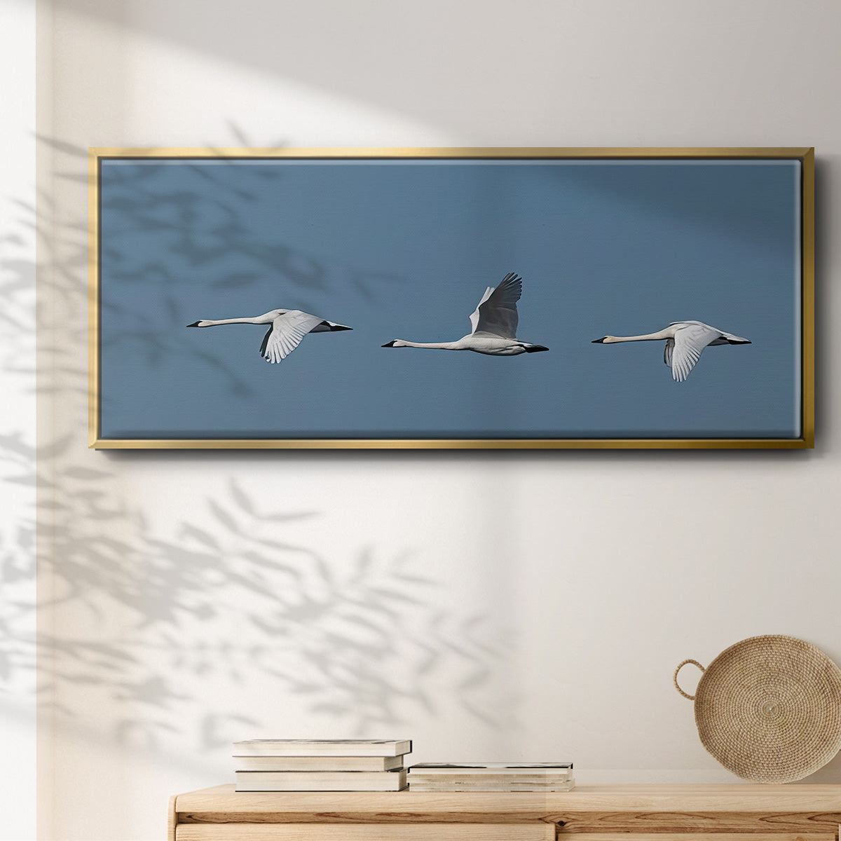 Wing Up Wing down - Floater Framed Canvas Print