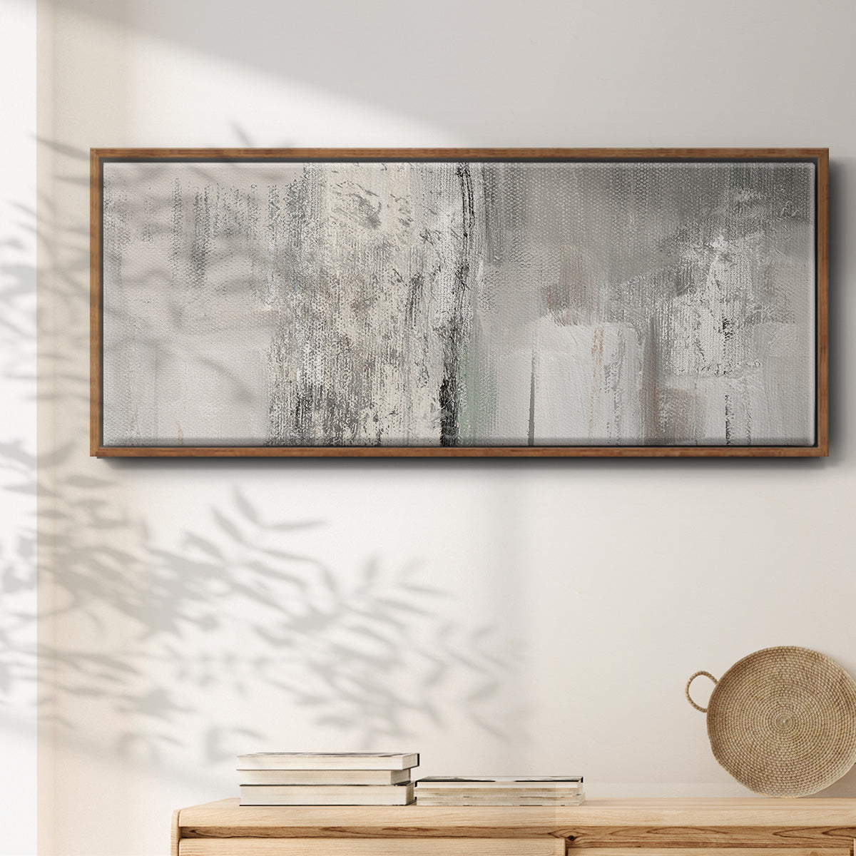 Glittering Shoreline - Floater Framed Canvas Print