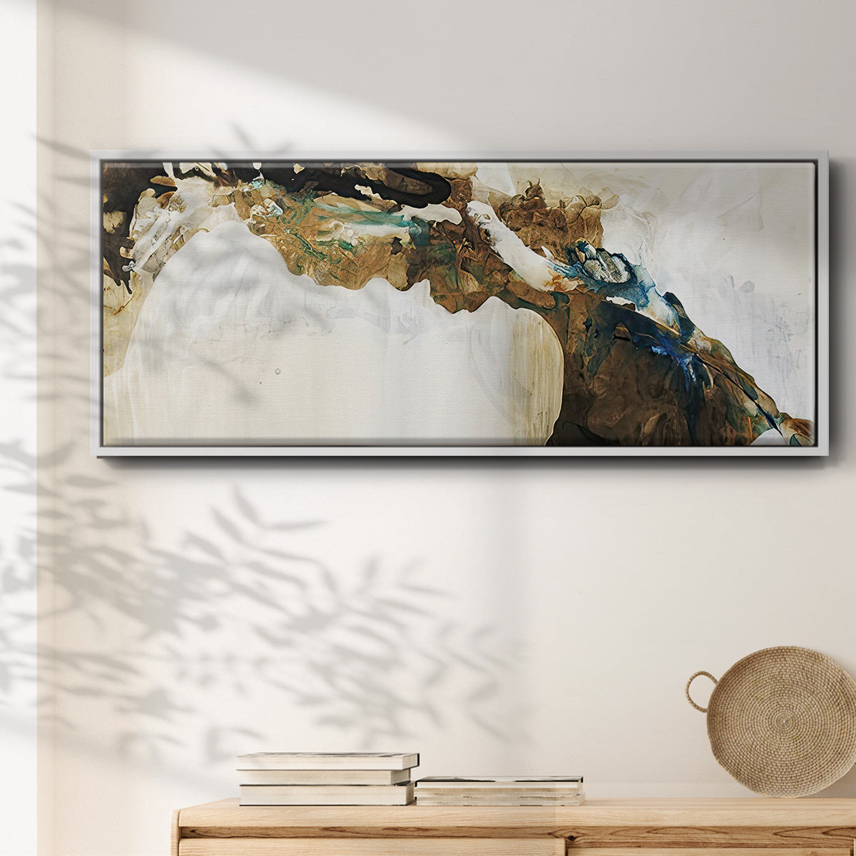 Deep Sediment  - Floater Framed Canvas Print