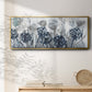 Indigo Field - Floater Framed Canvas Print