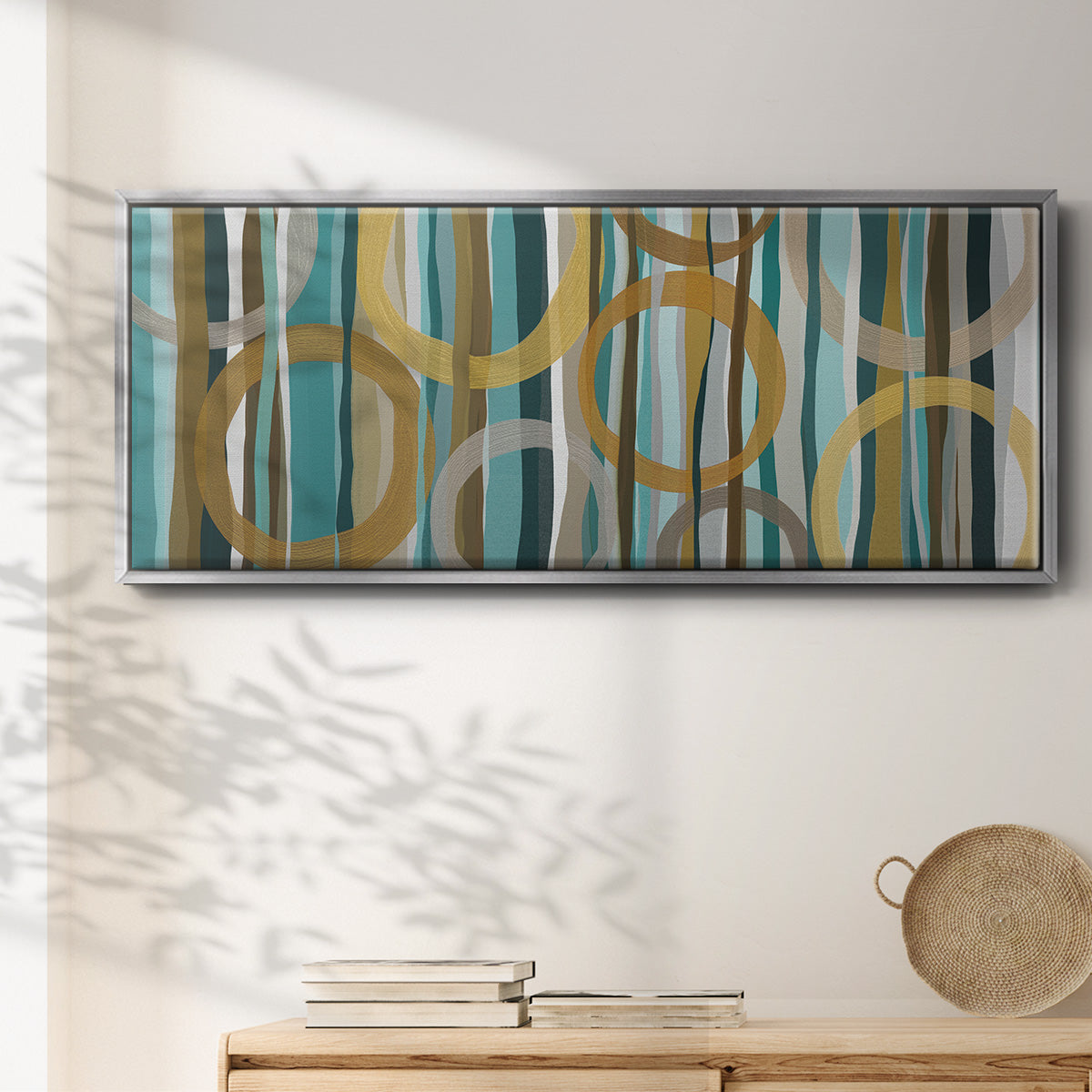 Autumn Trees I - Floater Framed Canvas Print