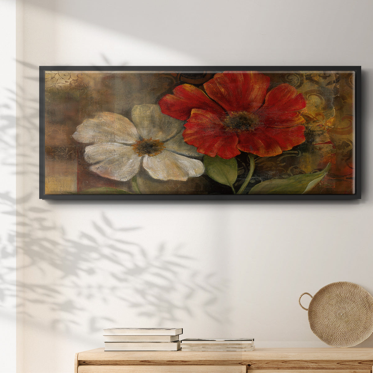 Perfect Pair II - Floater Framed Canvas Print