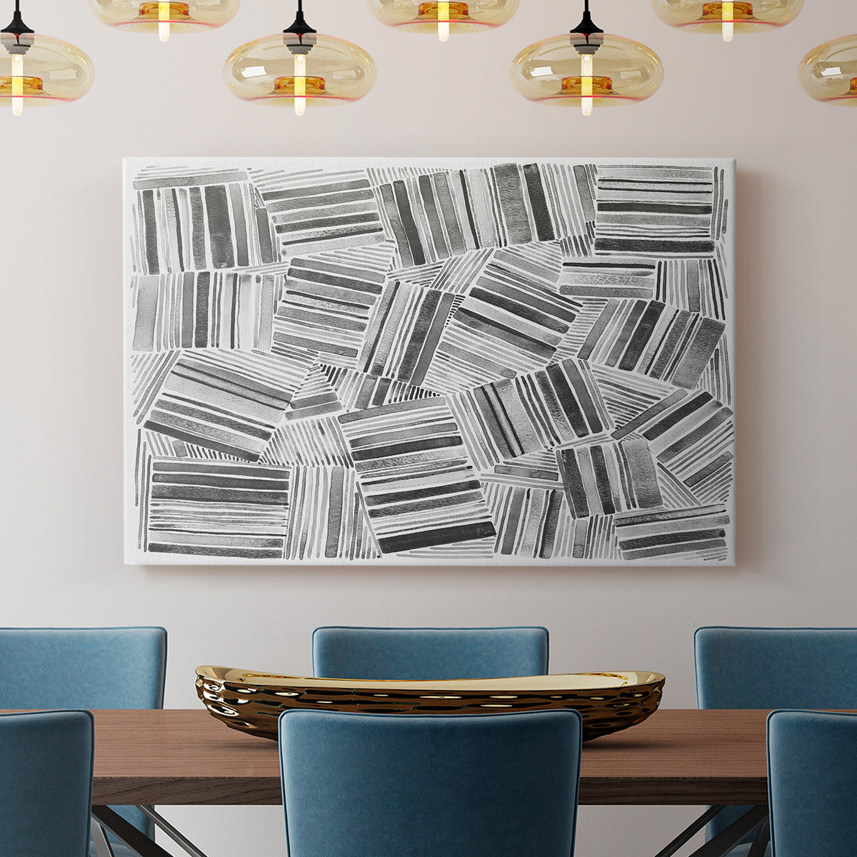 Quilted Pattern III - Canvas Art Print