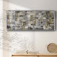 99 Names of Allah  Opal, Gold & Silver - Floater Framed Canvas Print
