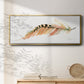 Tail Feather IV - Floater Framed Canvas Print