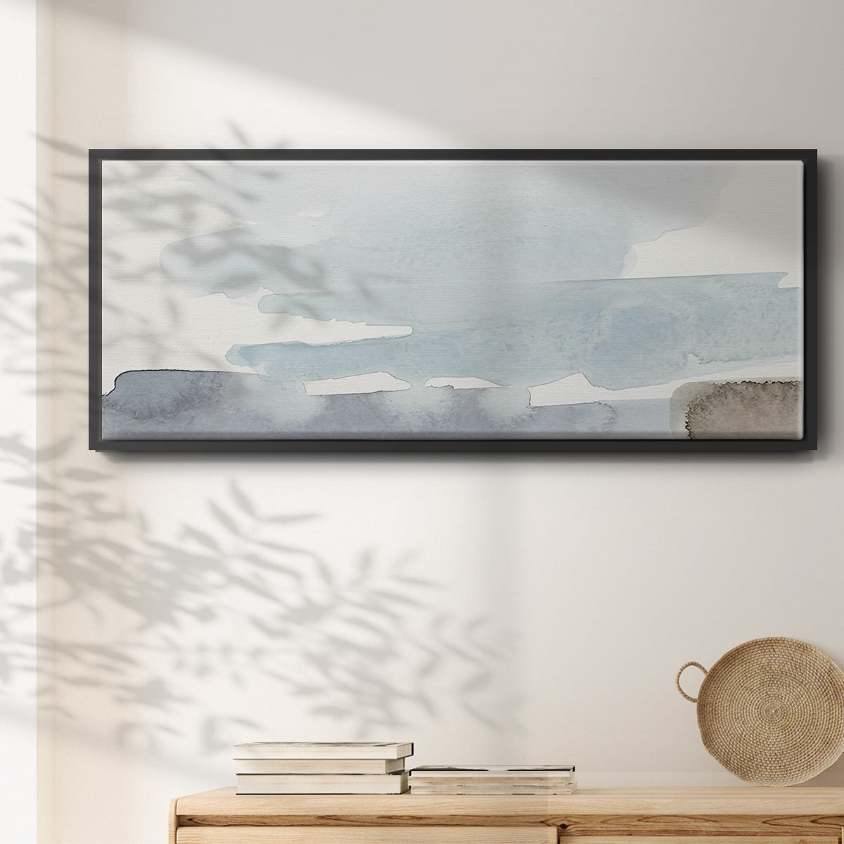 Coastal Tones I - Floater Framed Canvas Print