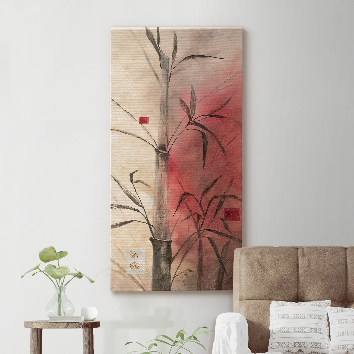 Bamboo Design I - Premium Gallery Wrapped Canvas - Ready to Hang