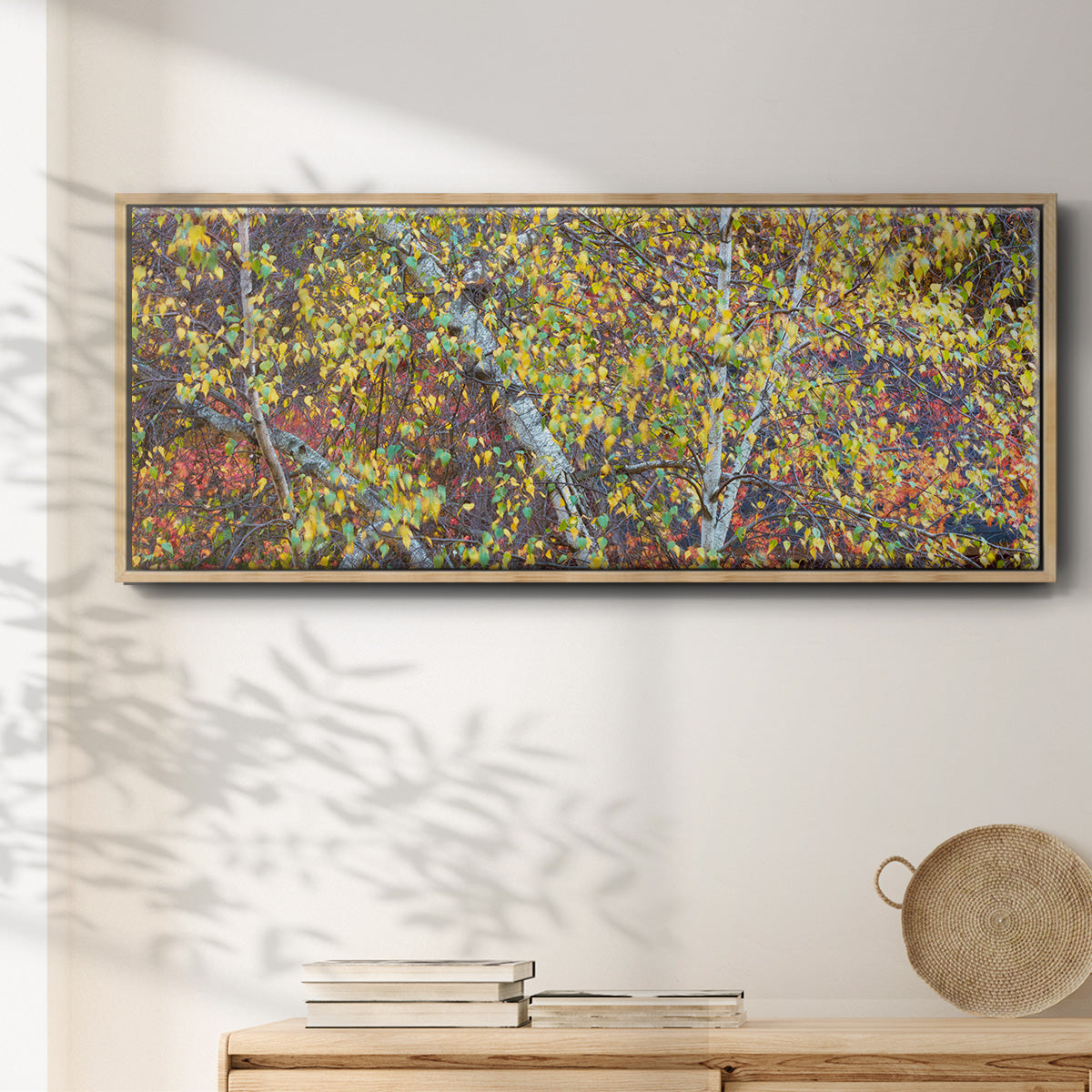Tree Panorama IV - Floater Framed Canvas Print