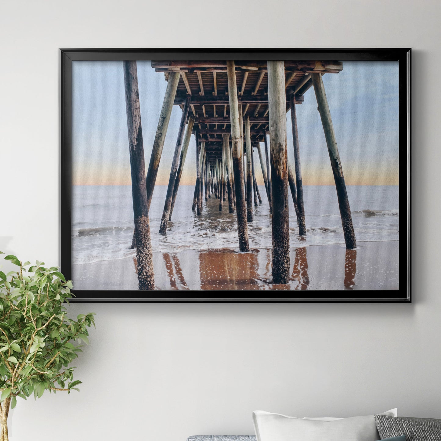 Under the Pier Premium Classic Framed Canvas - Ready to Hang