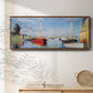 Pleasure Boats at Argenteuil - Floater Framed Canvas Print